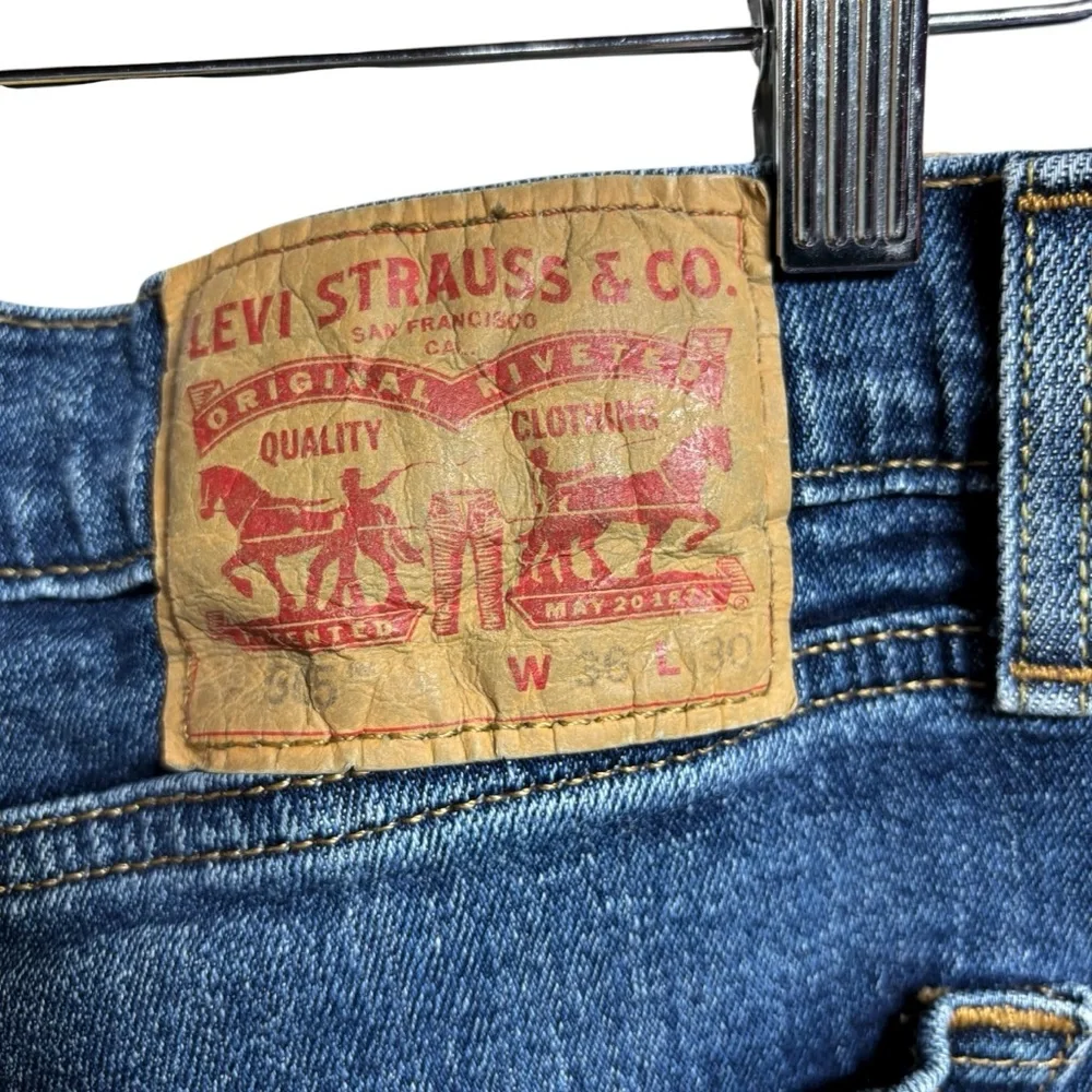 Levis 502 Regular Taper Mens‎ Jeans Blue Medium Wash Denim 36x30 Pants #331